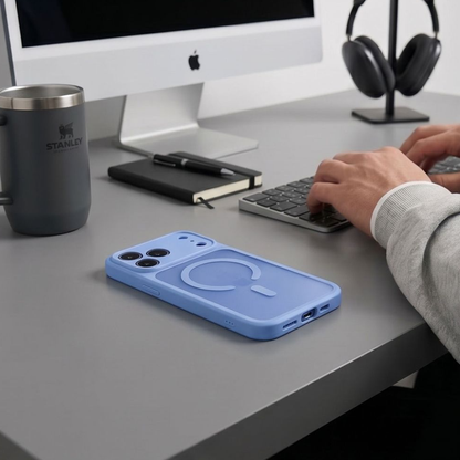 Capa MagSafe para Apple iPhone 18 Pro / 17 Pro, Tech-Protect, BasicMag, Azul Mate