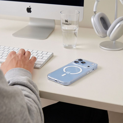 Capa MagSafe para Apple iPhone 18 Pro / 17 Pro, Tech-Protect, Flexair, Transparente