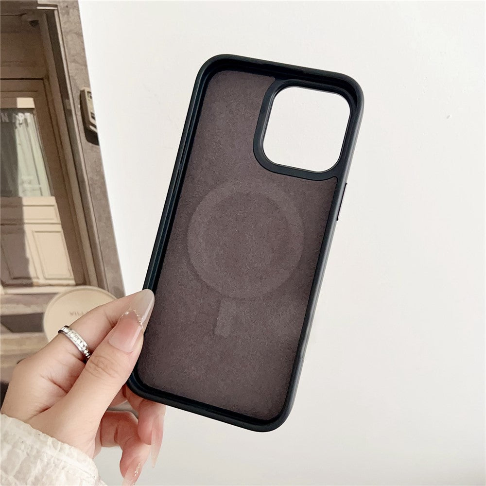 MagSafe Case for Apple iPhone 15 Pro Max, OEM, Round Screen Smart E-Ink, Black