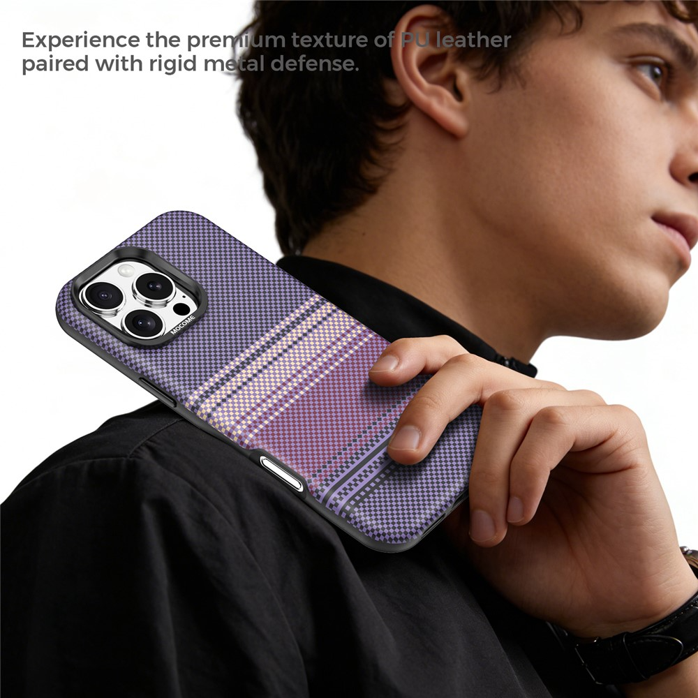 Capa MagSafe para Apple iPhone 16 Pro Max, OEM, Gradient Rainbow, Roxo
