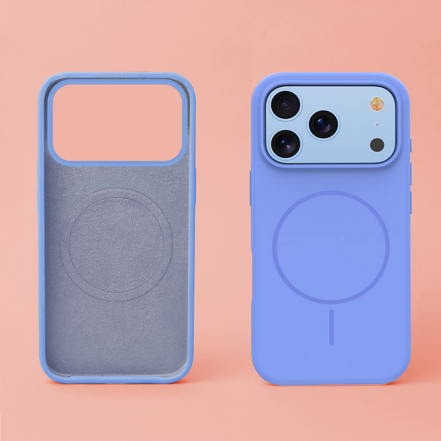 Capa MagSafe para Apple iPhone 18 Pro Max / 17 Pro Max, OEM, Silicone Fino, Azul