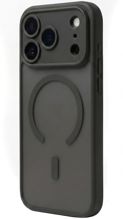 Capa MagSafe para Apple iPhone 18 Pro / 17 Pro, OEM, Mag Big Hole, Preta Mate