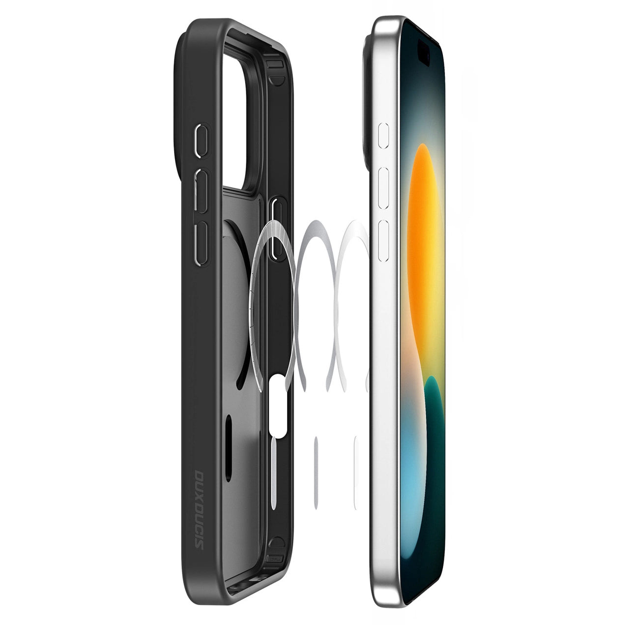 Capa MagSafe para Apple iPhone 17 Pro, DUX DUCIS, Yind, Preta