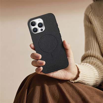 Capa MagSafe para Apple iPhone 16 Pro Max, OEM, Tecido, Preta
