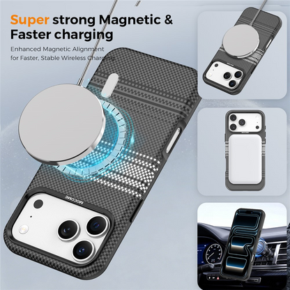 Capa MagSafe para Apple iPhone 17 Pro, OEM, Gradient Rainbow, Preta