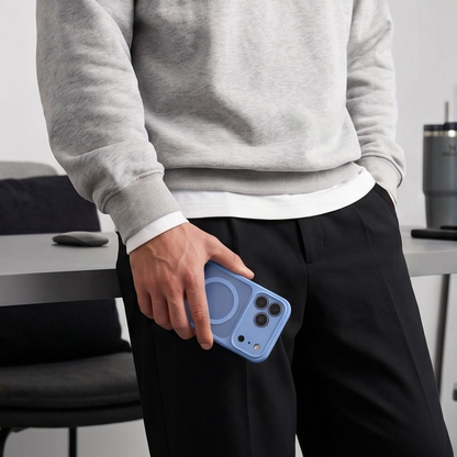 Capa MagSafe para Apple iPhone 18 Pro / 17 Pro, Tech-Protect, BasicMag, Azul Mate