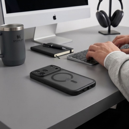 Capa MagSafe para Apple iPhone 18 Pro / 17 Pro, Tech-Protect, BasicMag, Preto Mate