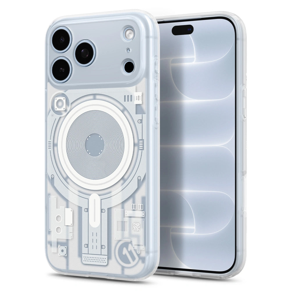 Capa MagSafe para Apple iPhone 18 Pro / 17 Pro, Spigen, C11 Ultra Hybrid MagFit Element, Branca ACS12308