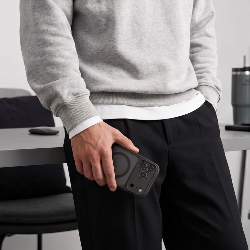 Capa MagSafe para Apple iPhone 18 Pro / 17 Pro, Tech-Protect, BasicMag, Preto Mate