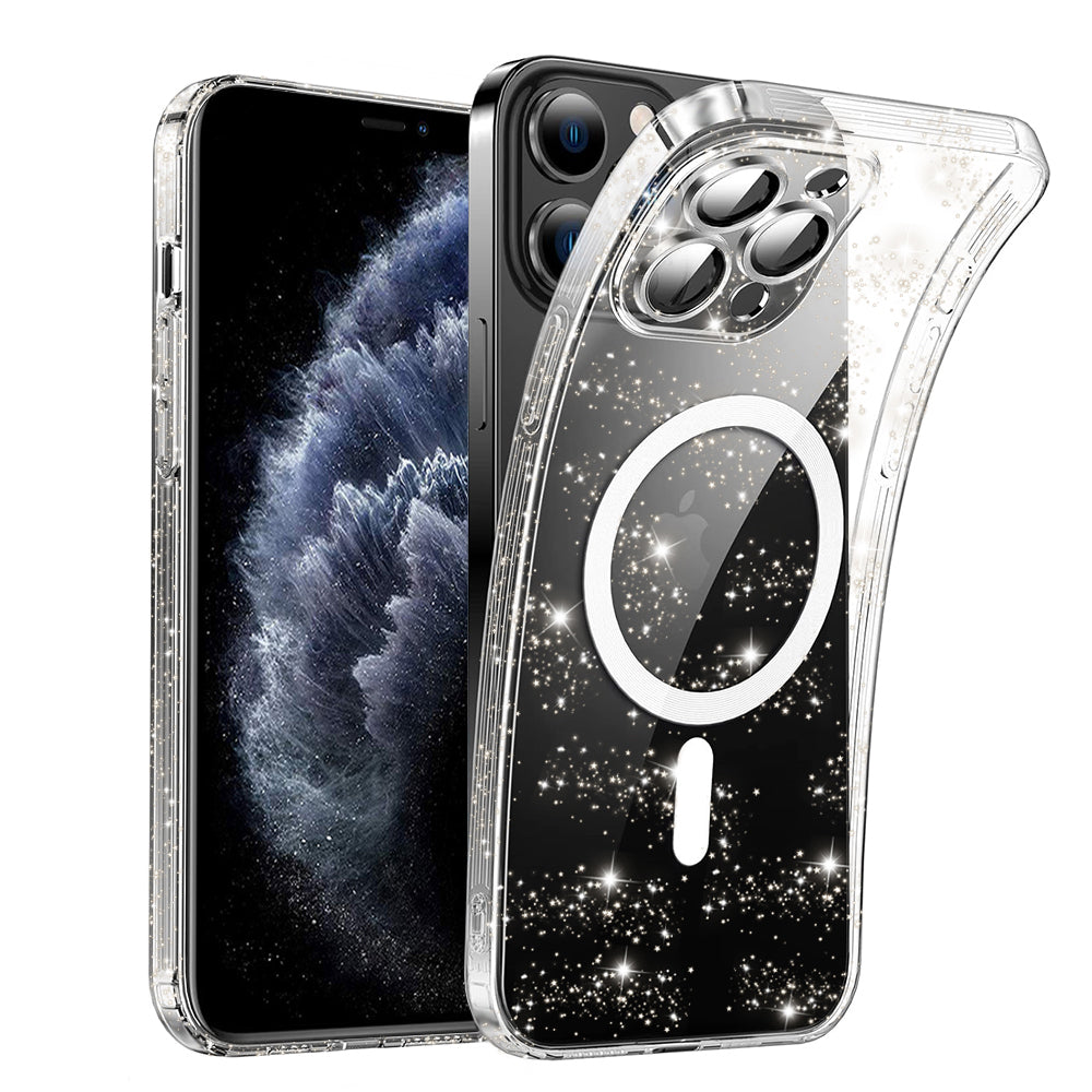 Capa MagSafe para Apple iPhone 11 Pro, Techsuit, SparkleSkin, Transparente