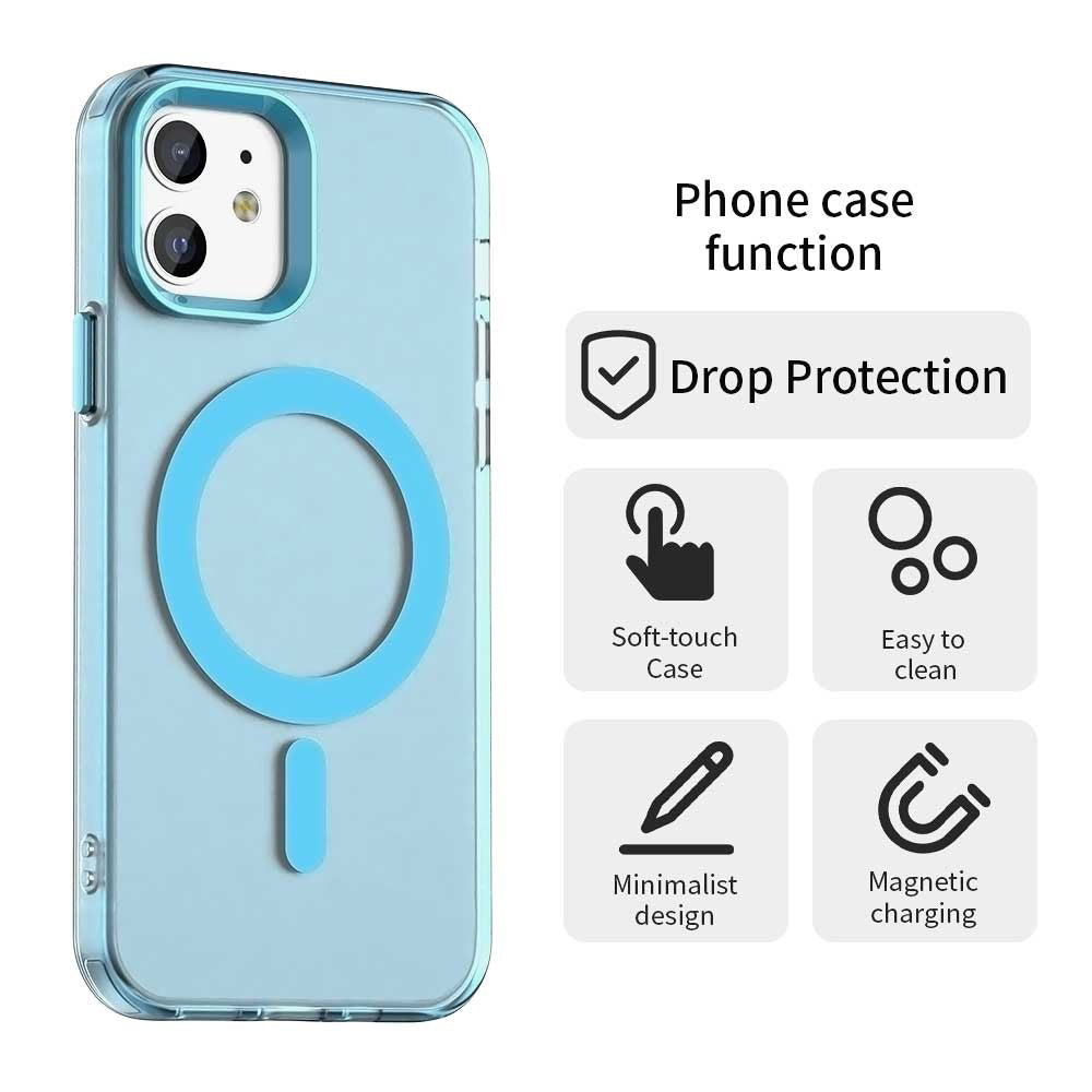 Capa MagSafe para Apple iPhone 12 / 12 Pro, Techsuit, CandyCase, Azul