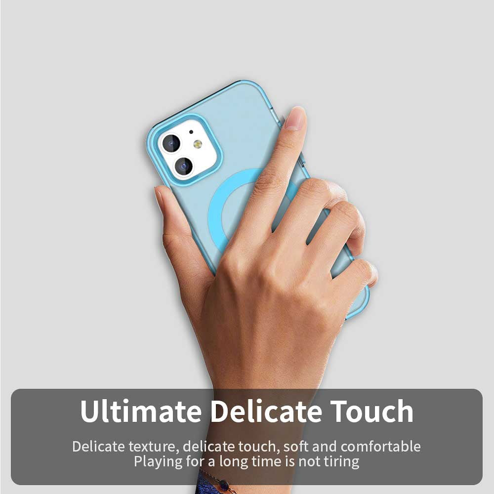 Capa MagSafe para Apple iPhone 12 / 12 Pro, Techsuit, CandyCase, Azul