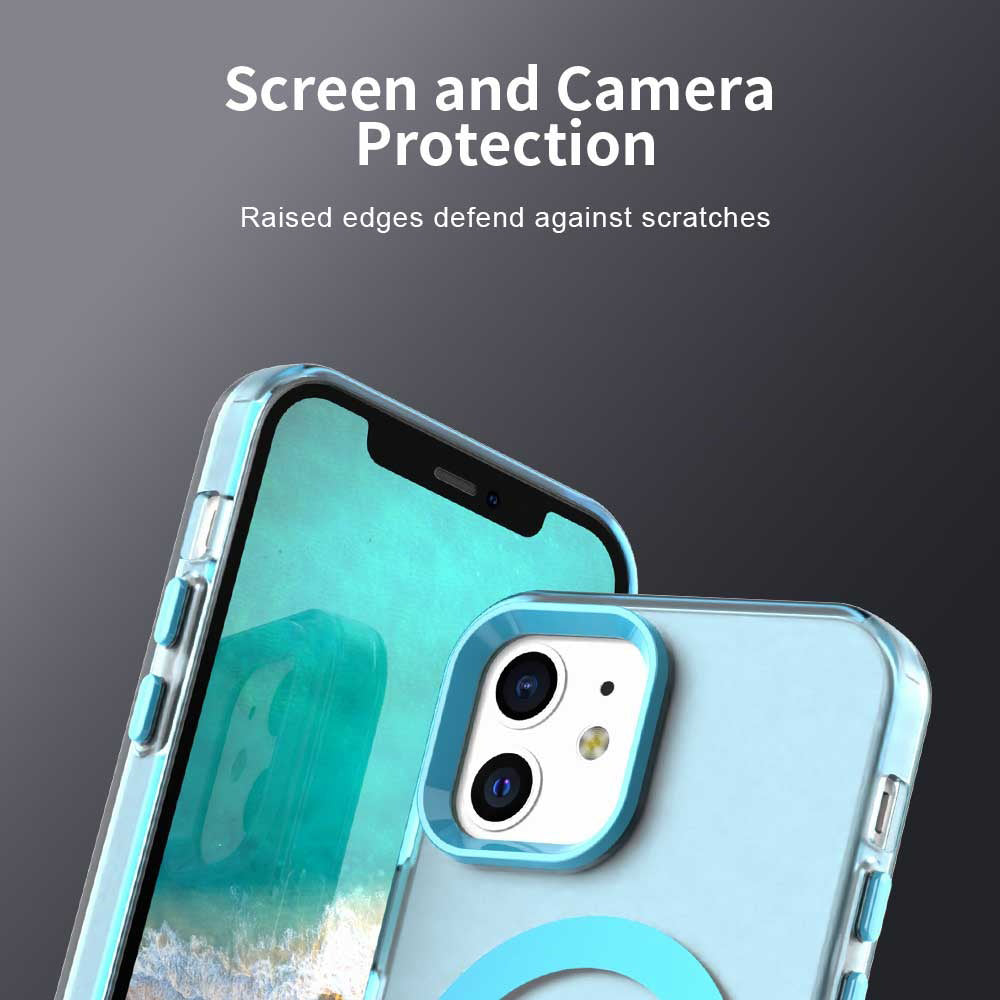 Capa MagSafe para Apple iPhone 12 / 12 Pro, Techsuit, CandyCase, Azul