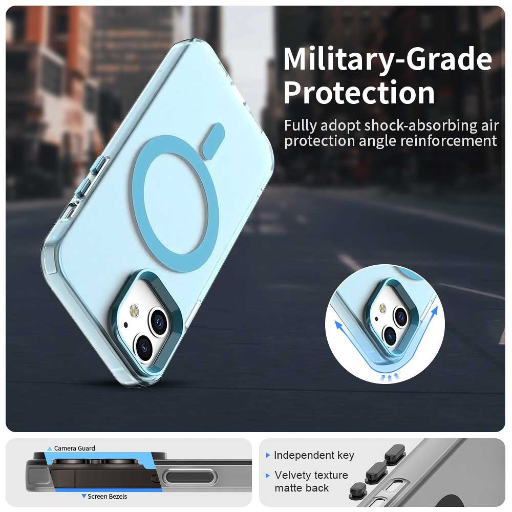 Capa MagSafe para Apple iPhone 12 / 12 Pro, Techsuit, CandyCase, Azul