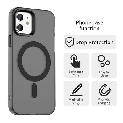 Capa MagSafe para Apple iPhone 12 / 12 Pro, Techsuit, CandyCase, Preta