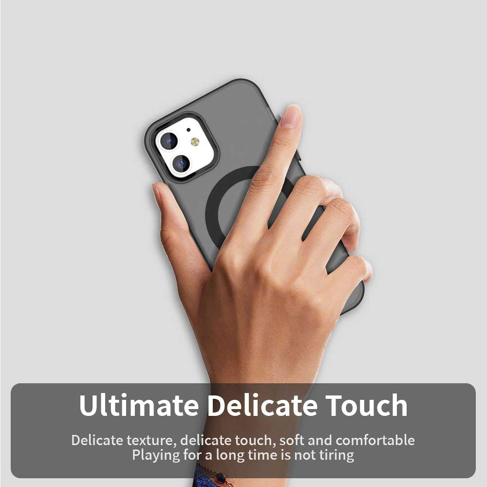Capa MagSafe para Apple iPhone 12 / 12 Pro, Techsuit, CandyCase, Preta