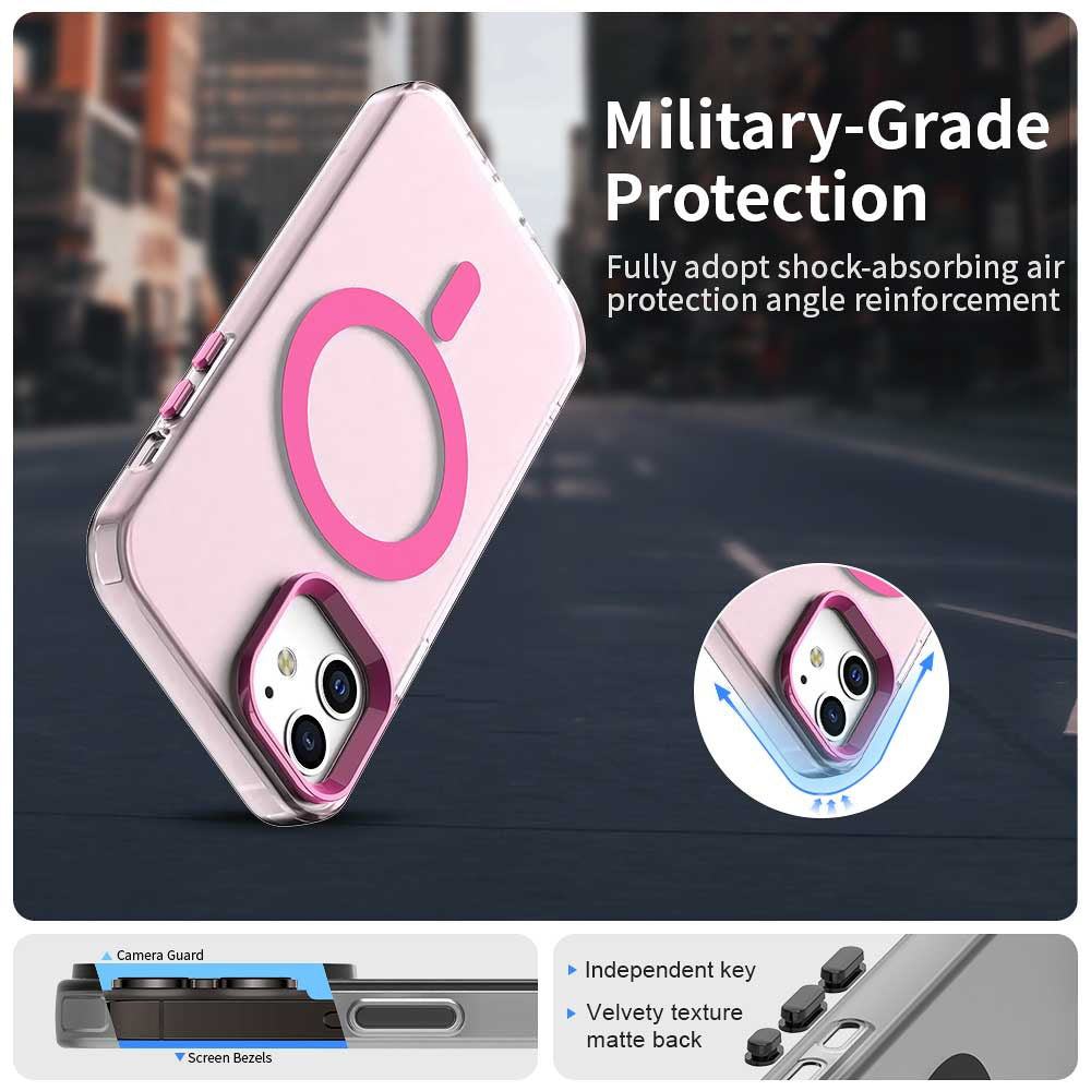 Capa MagSafe para Apple iPhone 12 / 12 Pro, Techsuit, CandyCase, Rosa