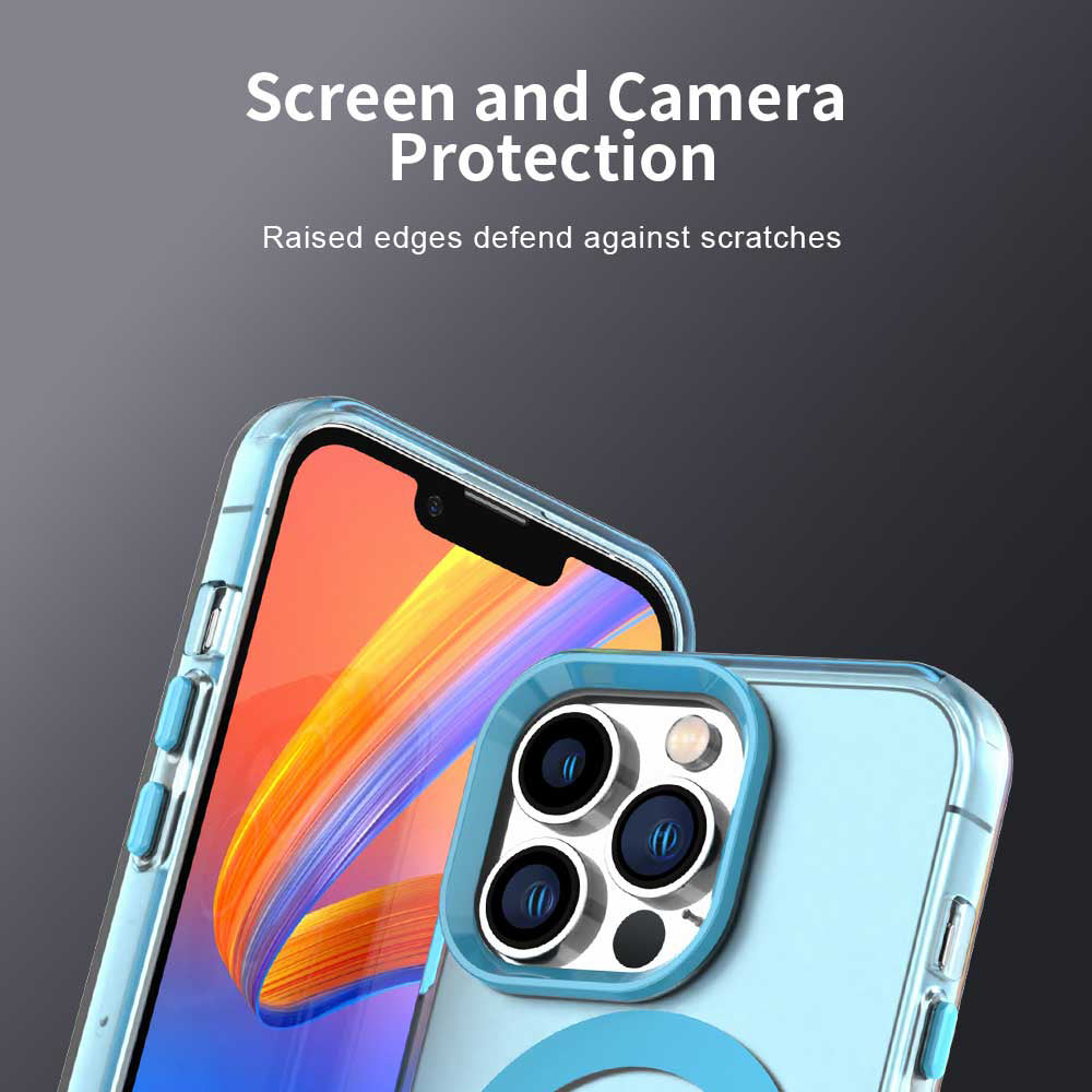 Capa MagSafe para Apple iPhone 12 Pro Max, Techsuit, CandyCase, Azul