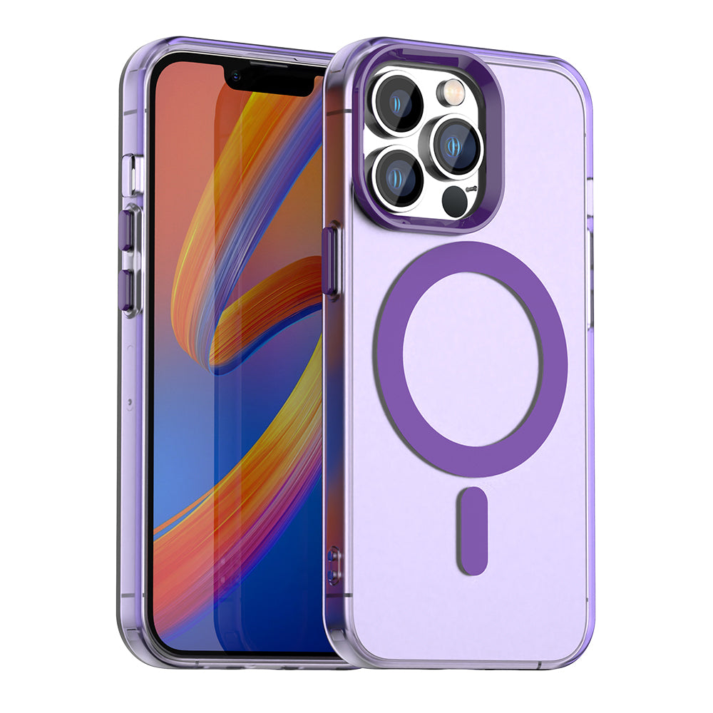 Capa MagSafe para Apple iPhone 12 Pro Max, Techsuit, CandyCase, Roxo
