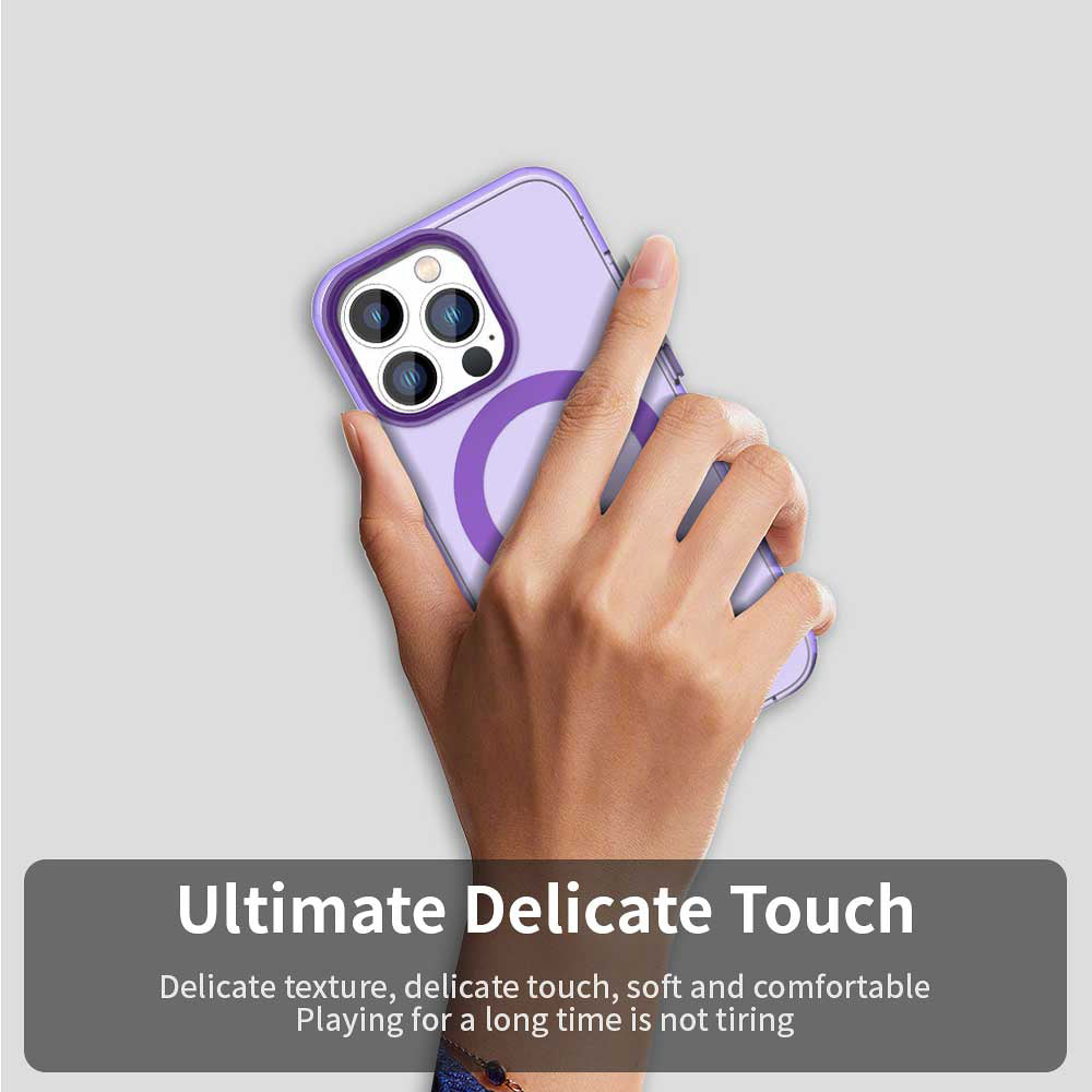 Capa MagSafe para Apple iPhone 12 Pro Max, Techsuit, CandyCase, Roxo