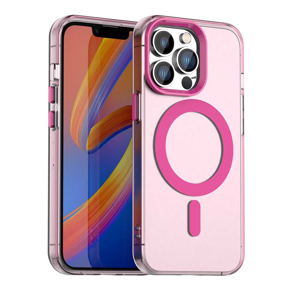 Capa MagSafe para Apple iPhone 12 Pro Max, Techsuit, CandyCase, Rosa