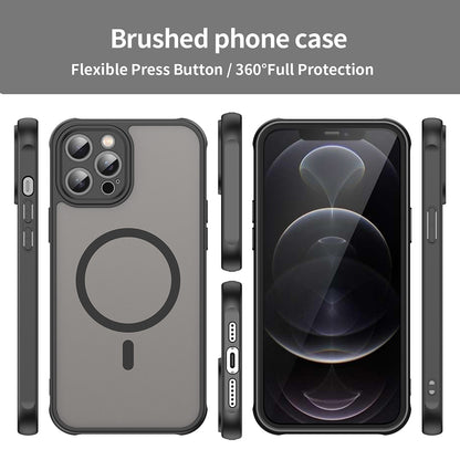 Capa MagSafe para Apple iPhone 12 Pro Max, Techsuit, HaloFrost II, Preta