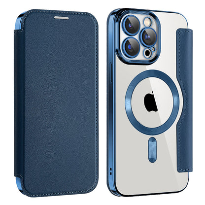 Capa MagSafe para Apple iPhone 12 Pro Max, Techsuit, SmartMag Book, Azul
