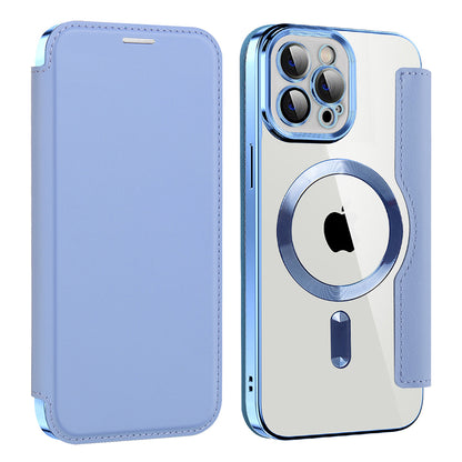 Capa MagSafe para Apple iPhone 12 Pro Max, Techsuit, SmartMag Book, Azul
