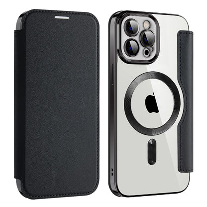 Capa MagSafe para Apple iPhone 12 Pro Max, Techsuit, SmartMag Book, Preta