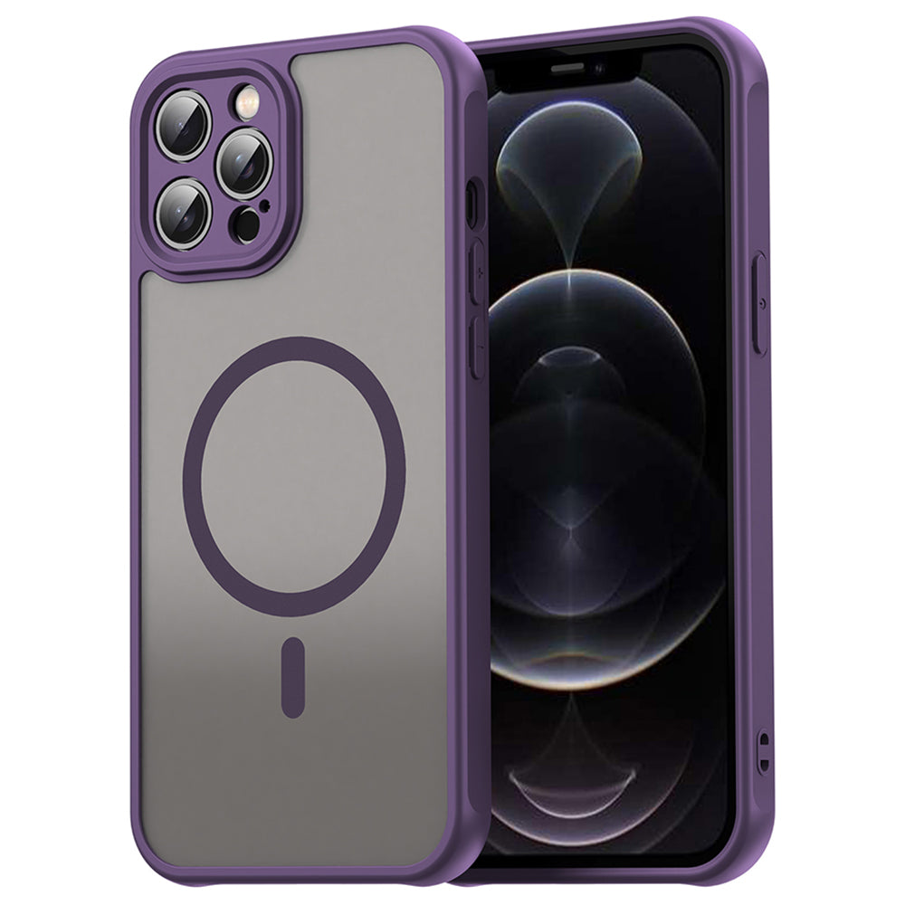 MagSafe Case for Apple iPhone 12 Pro, Techsuit, HaloFrost II, Purple
