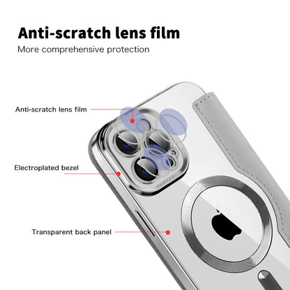 Capa MagSafe para Apple iPhone 12 Pro, Techsuit, SmartMag Book, Cinzento
