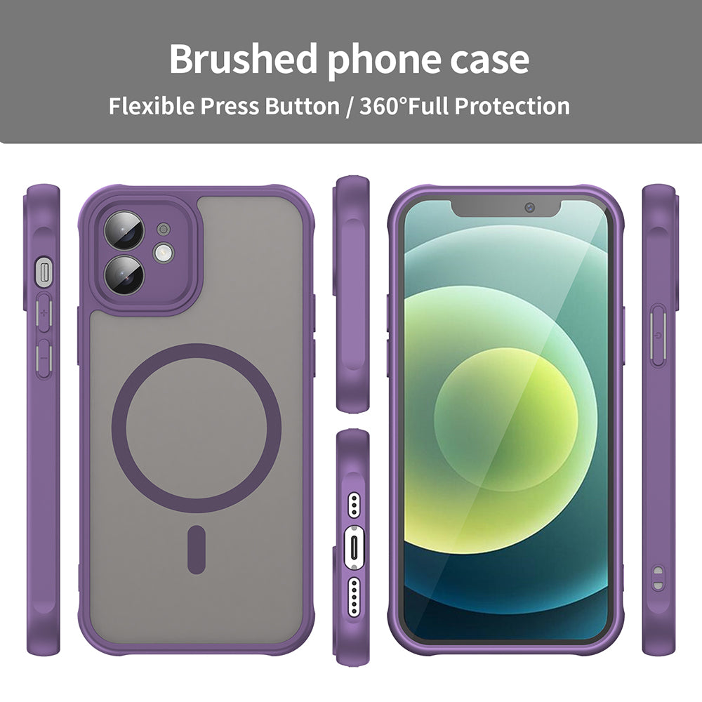 Capa MagSafe para Apple iPhone 12, Techsuit, HaloFrost II, Roxo
