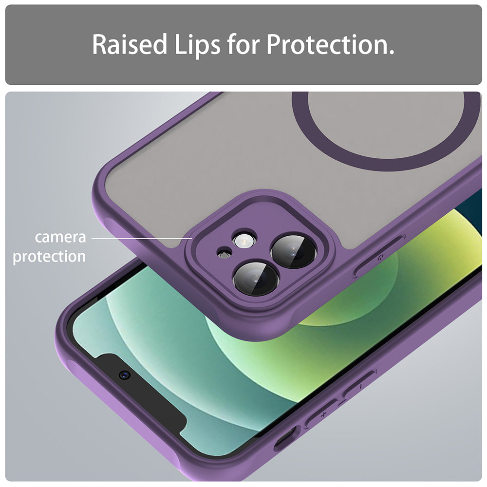 Capa MagSafe para Apple iPhone 12, Techsuit, HaloFrost II, Roxo