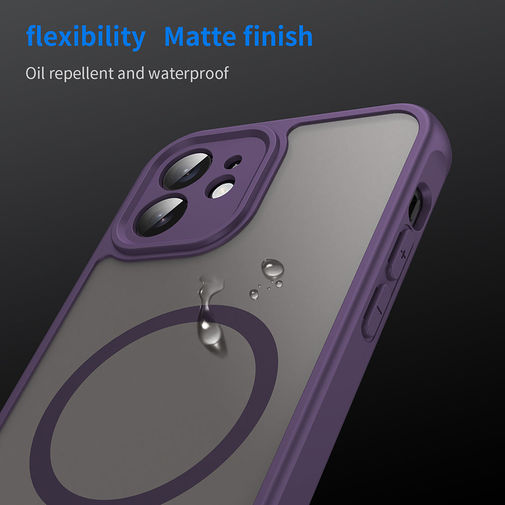 Capa MagSafe para Apple iPhone 12, Techsuit, HaloFrost II, Roxo