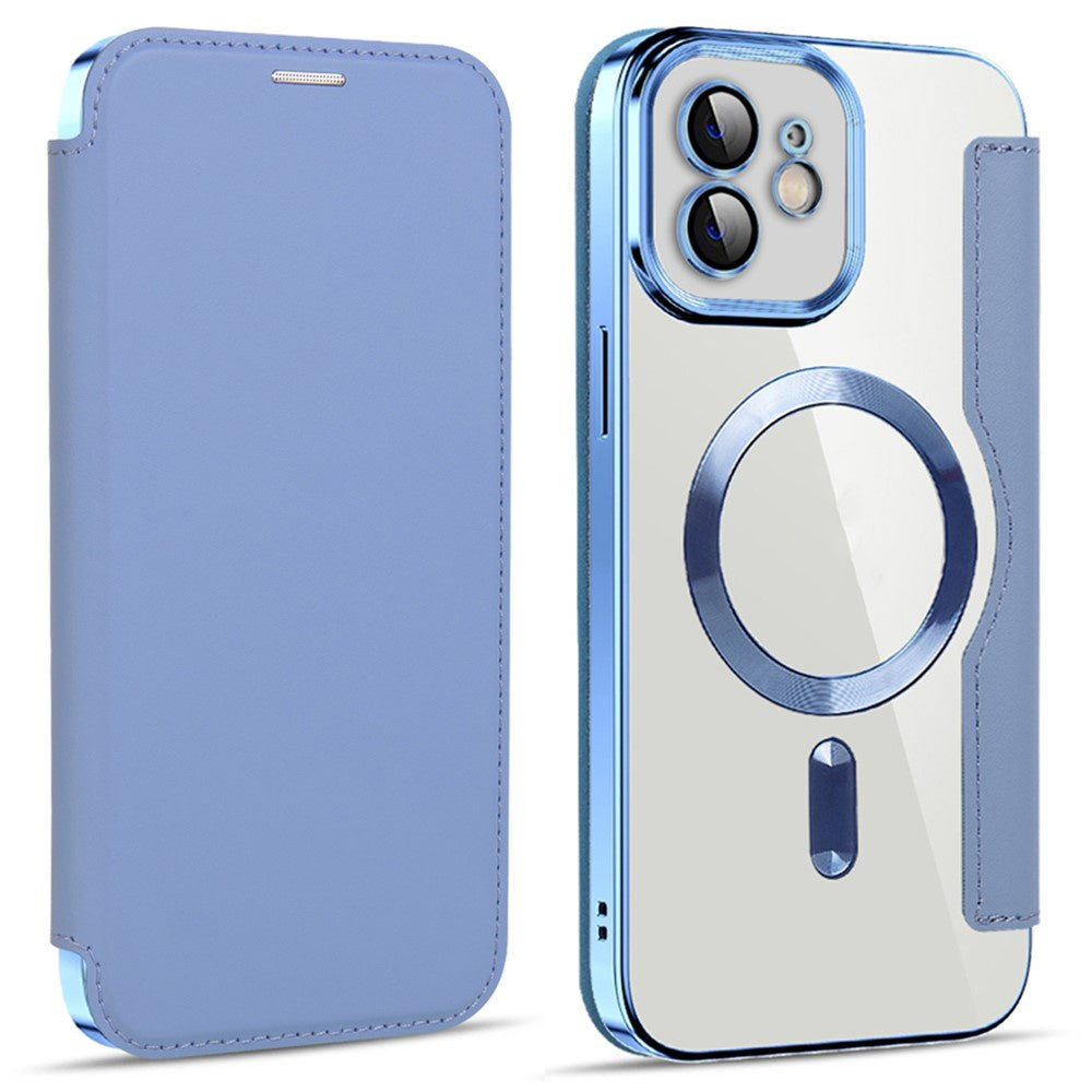 Capa MagSafe para Apple iPhone 12, Techsuit, SmartMag Book, Azul