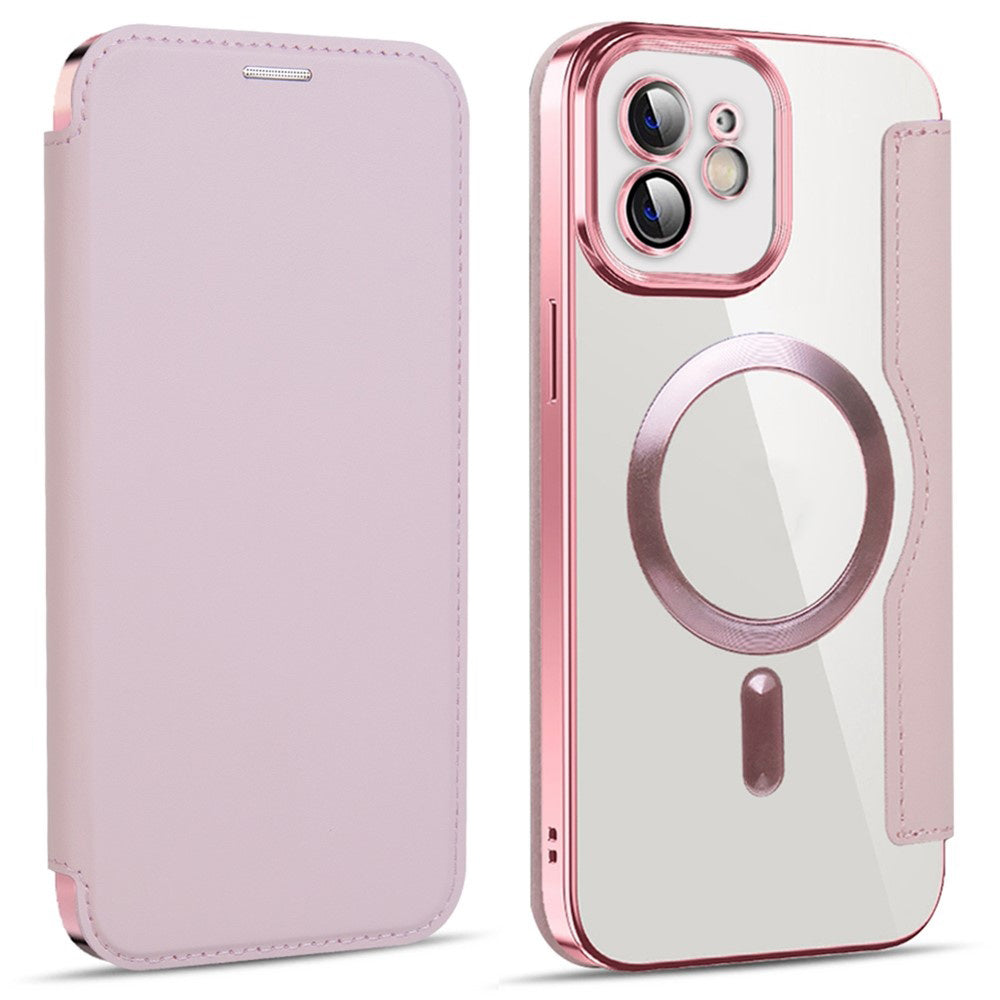 Capa MagSafe para Apple iPhone 12, Techsuit, SmartMag Book, Rosa