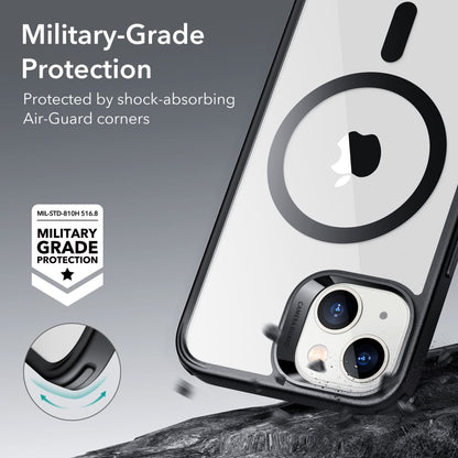 Capa MagSafe para Apple iPhone 14 / 13, ESR, Classic Hybrid, Preta Transparente