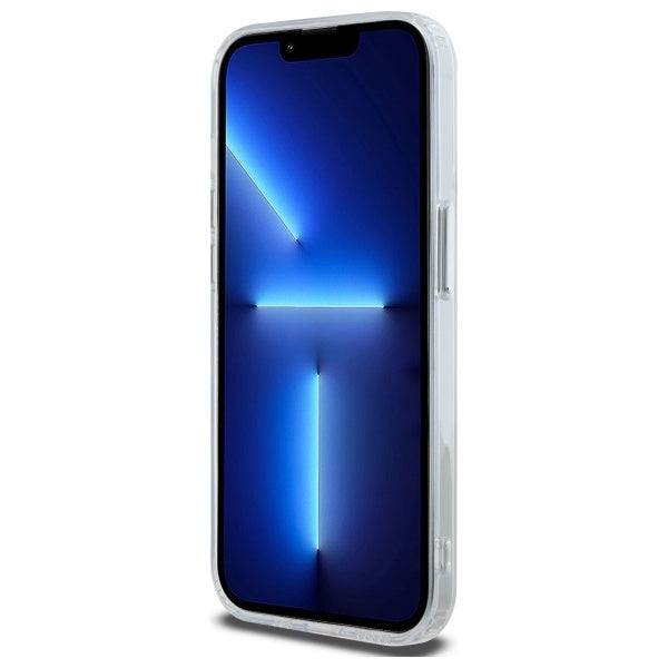 Capa MagSafe para Apple iPhone 13 Pro Max, Karl Lagerfeld, IML Metal Choupette's Head, Branca.