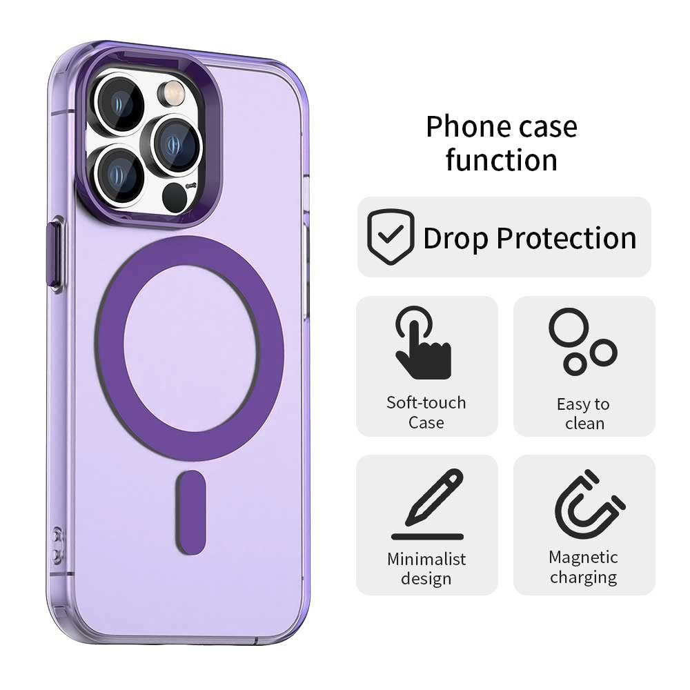Capa MagSafe para Apple iPhone 13 Pro Max, Techsuit, CandyCase, Roxo