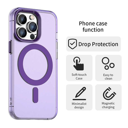 Capa MagSafe para Apple iPhone 13 Pro Max, Techsuit, CandyCase, Roxo