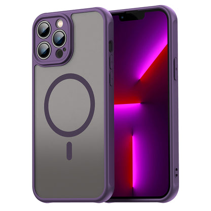 Capa MagSafe para Apple iPhone 13 Pro Max, Techsuit, HaloFrost II, Roxo