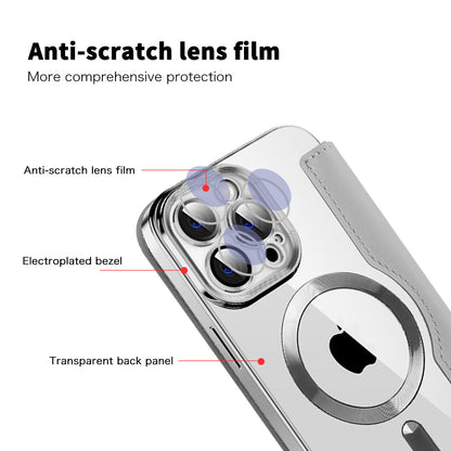 Capa MagSafe para Apple iPhone 13 Pro Max, Techsuit, SmartMag Book, Cinzento