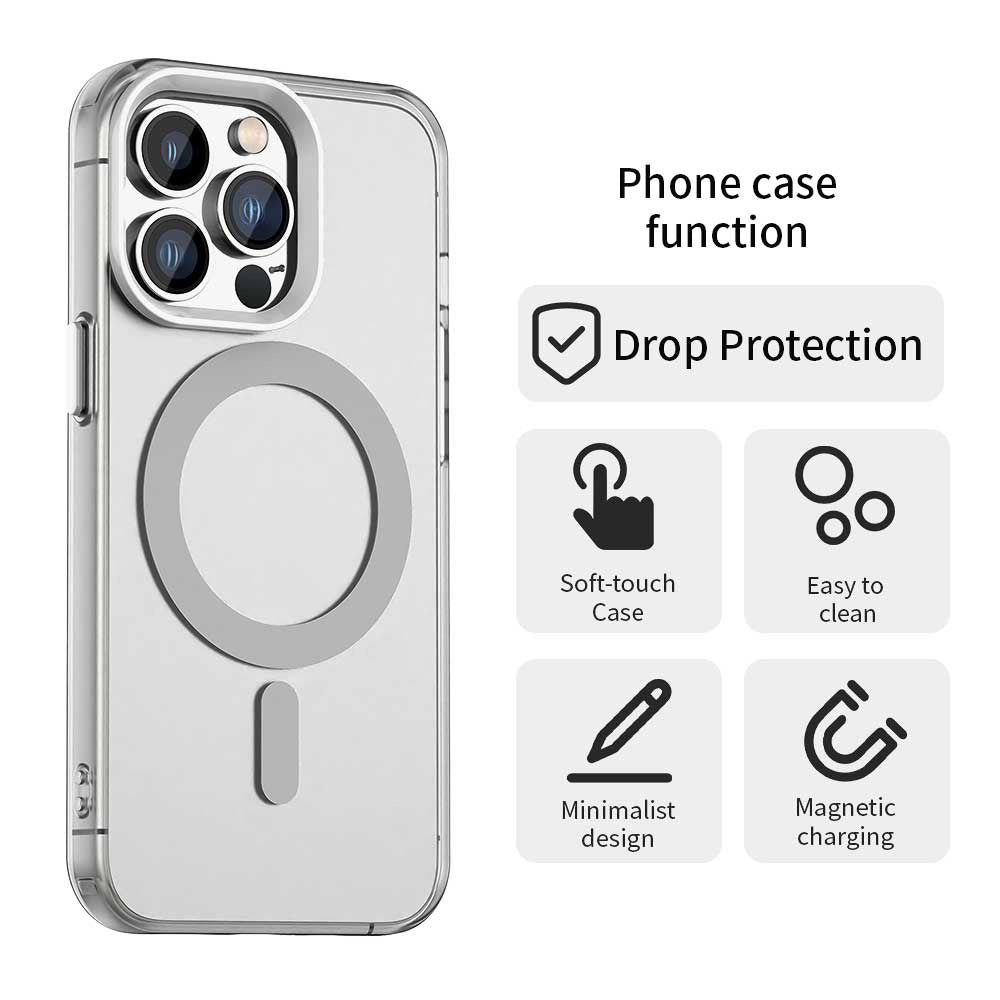 Capa MagSafe para Apple iPhone 13 Pro, Techsuit, CandyCase, Branca