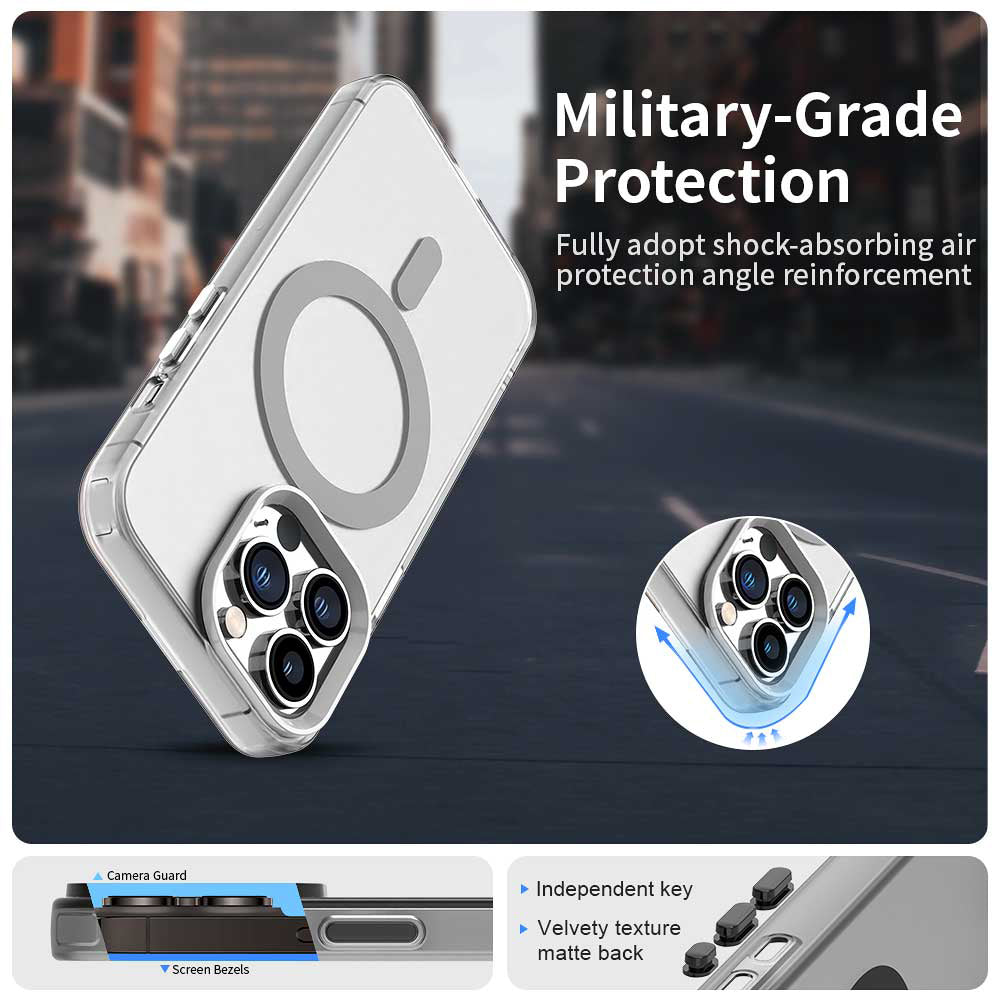 Capa MagSafe para Apple iPhone 13 Pro, Techsuit, CandyCase, Branca