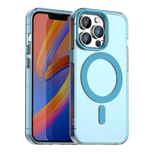 Capa MagSafe para Apple iPhone 13 Pro, Techsuit, CandyCase, Azul