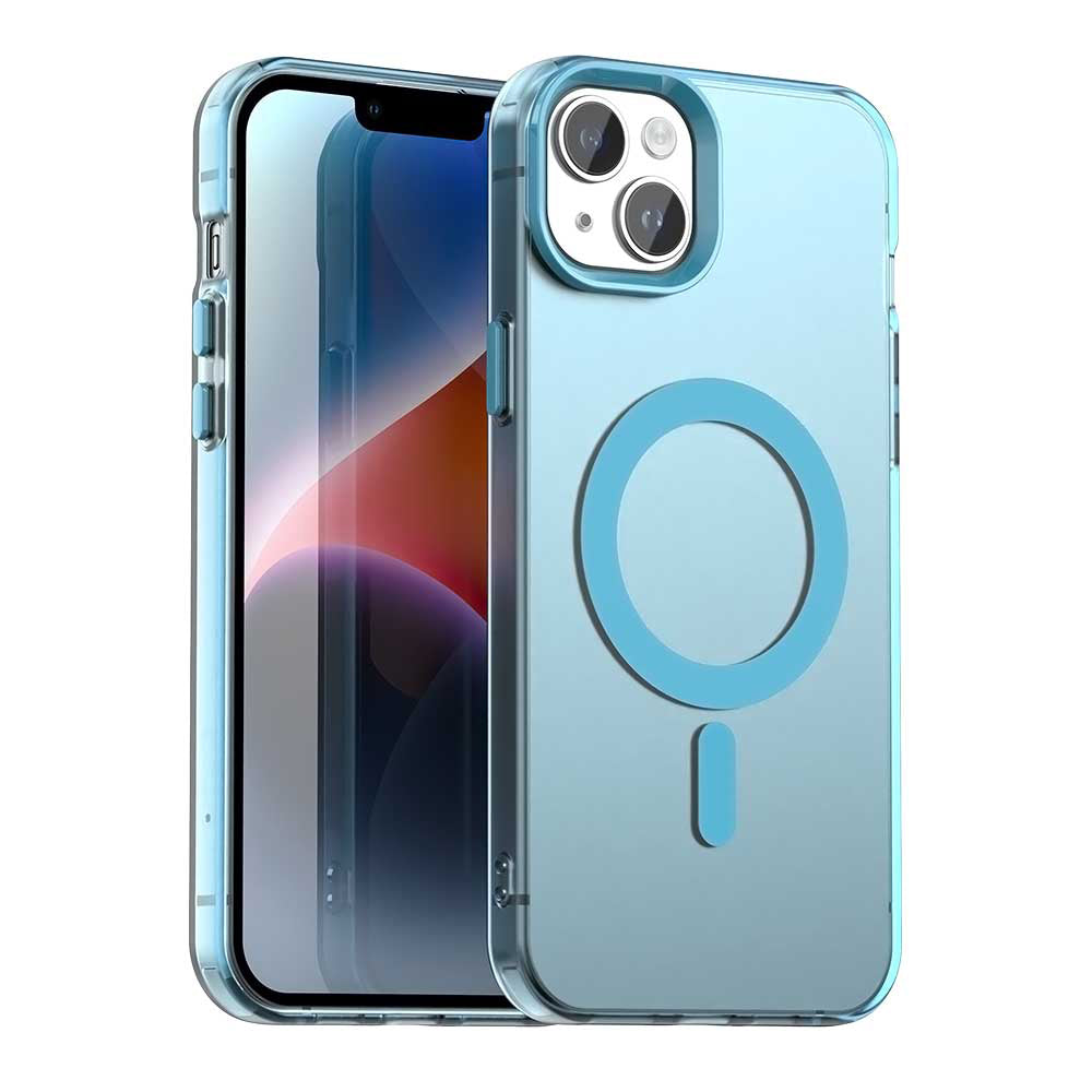Capa MagSafe para Apple iPhone 13, Techsuit, CandyCase, Azul