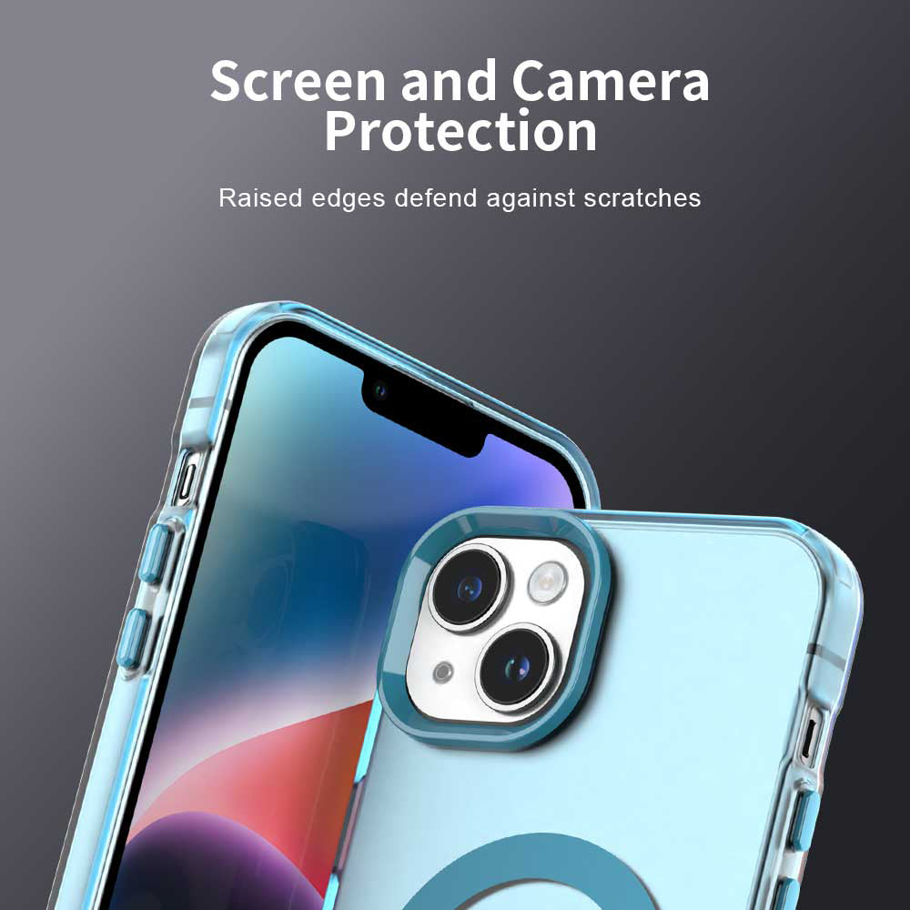 Capa MagSafe para Apple iPhone 13, Techsuit, CandyCase, Azul