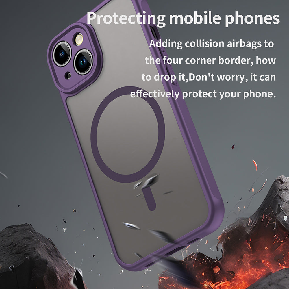 Capa MagSafe para Apple iPhone 13, Techsuit, HaloFrost II, Roxo