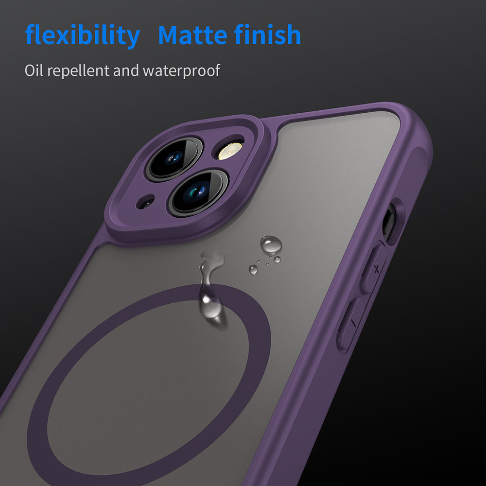 Capa MagSafe para Apple iPhone 13, Techsuit, HaloFrost II, Roxo