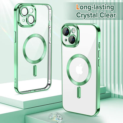 Capa MagSafe para Apple iPhone 13, Techsuit, Luxury Crystal, Verde Claro
